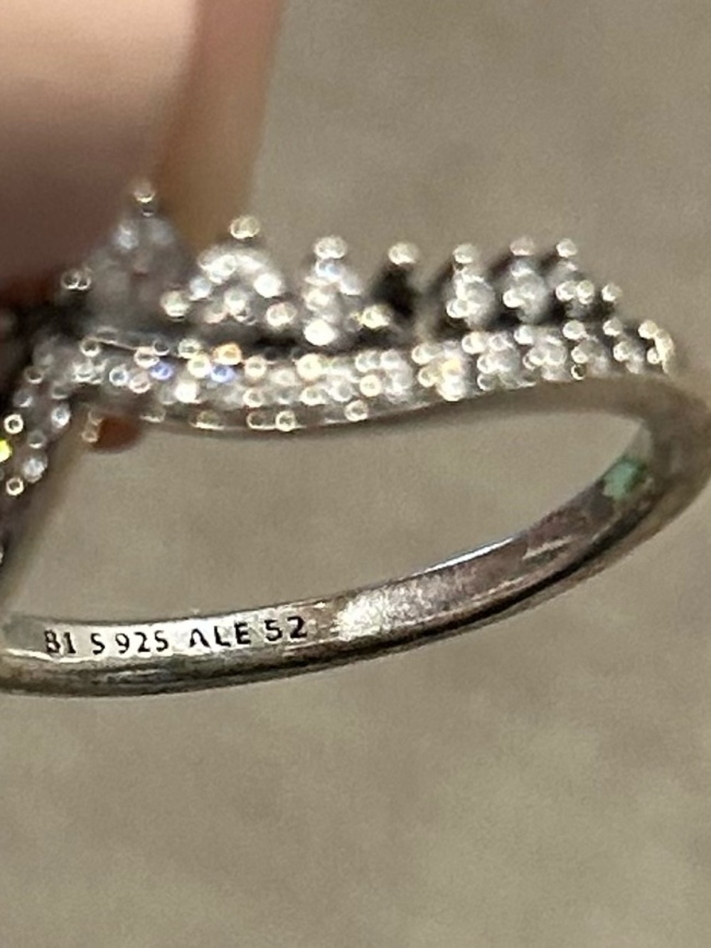 Pandora Princess Wishbone Ring size 6 - Picture 7 of 8